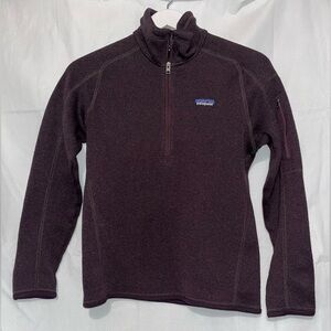 Patagonia Women's Better
Sweater 1/4-Zip in Night Plum Fleece Size S
